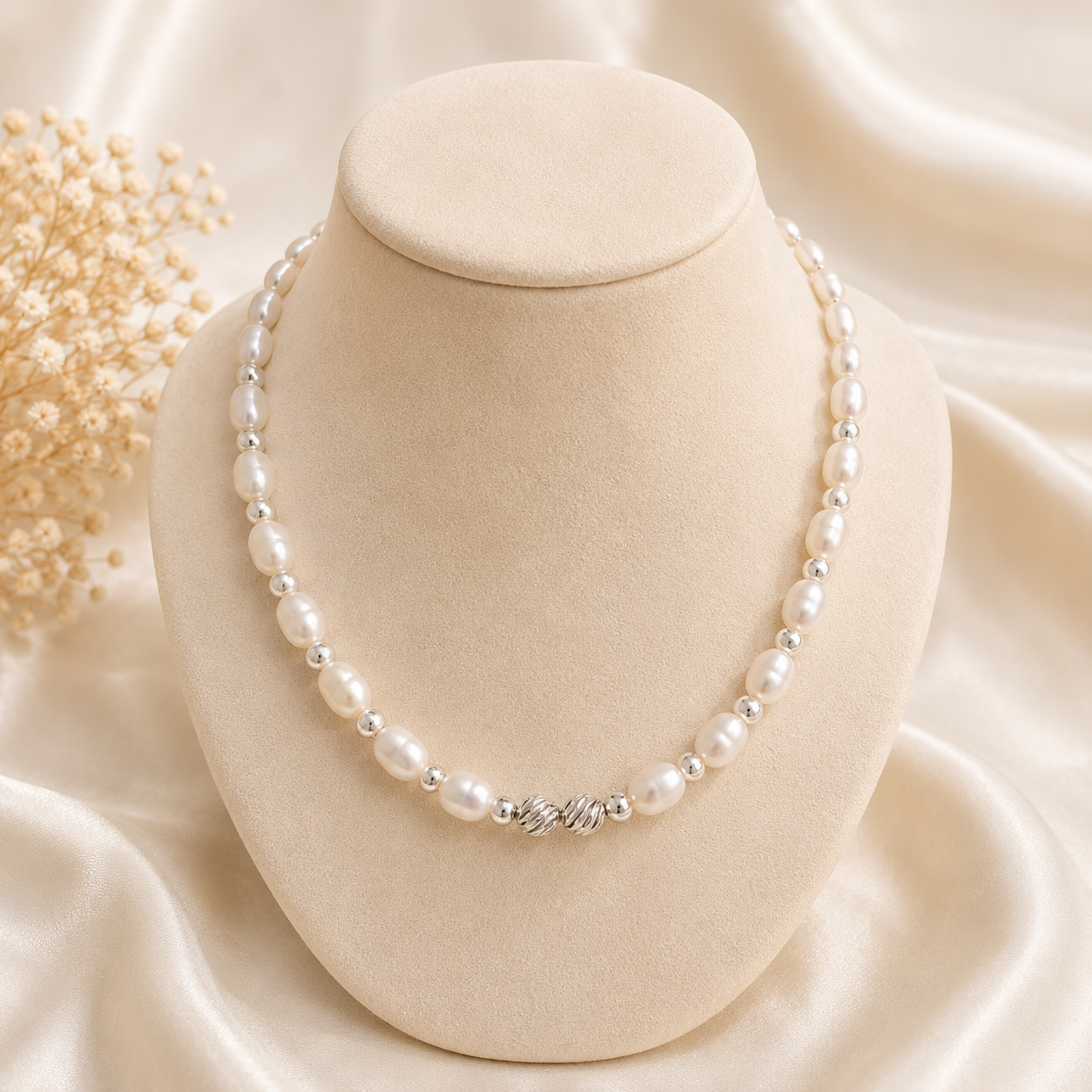 Freshwater Pearl Necklace | 925 Sterling Silver