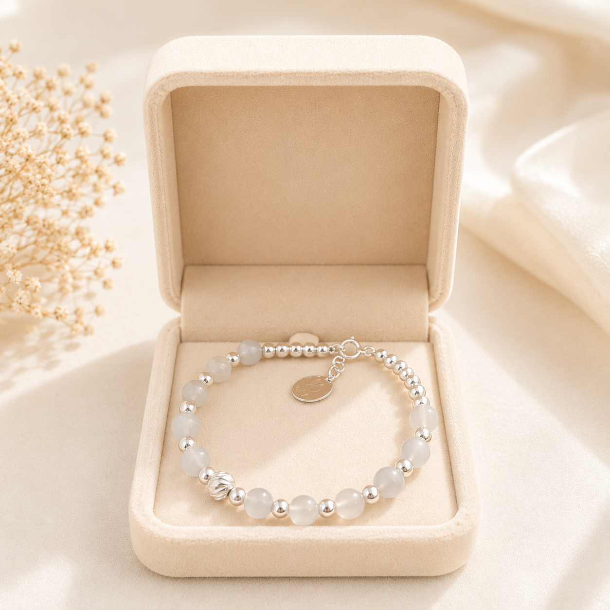 Moonstone & Sterling Silver Bracelet