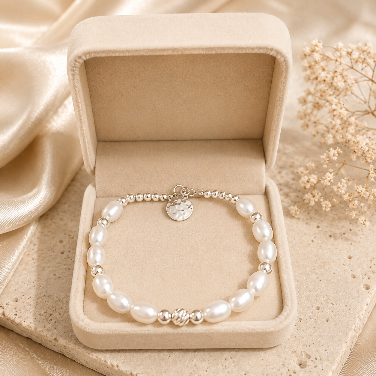 Freshwater Pearl Bracelet | 925 Sterling Silver