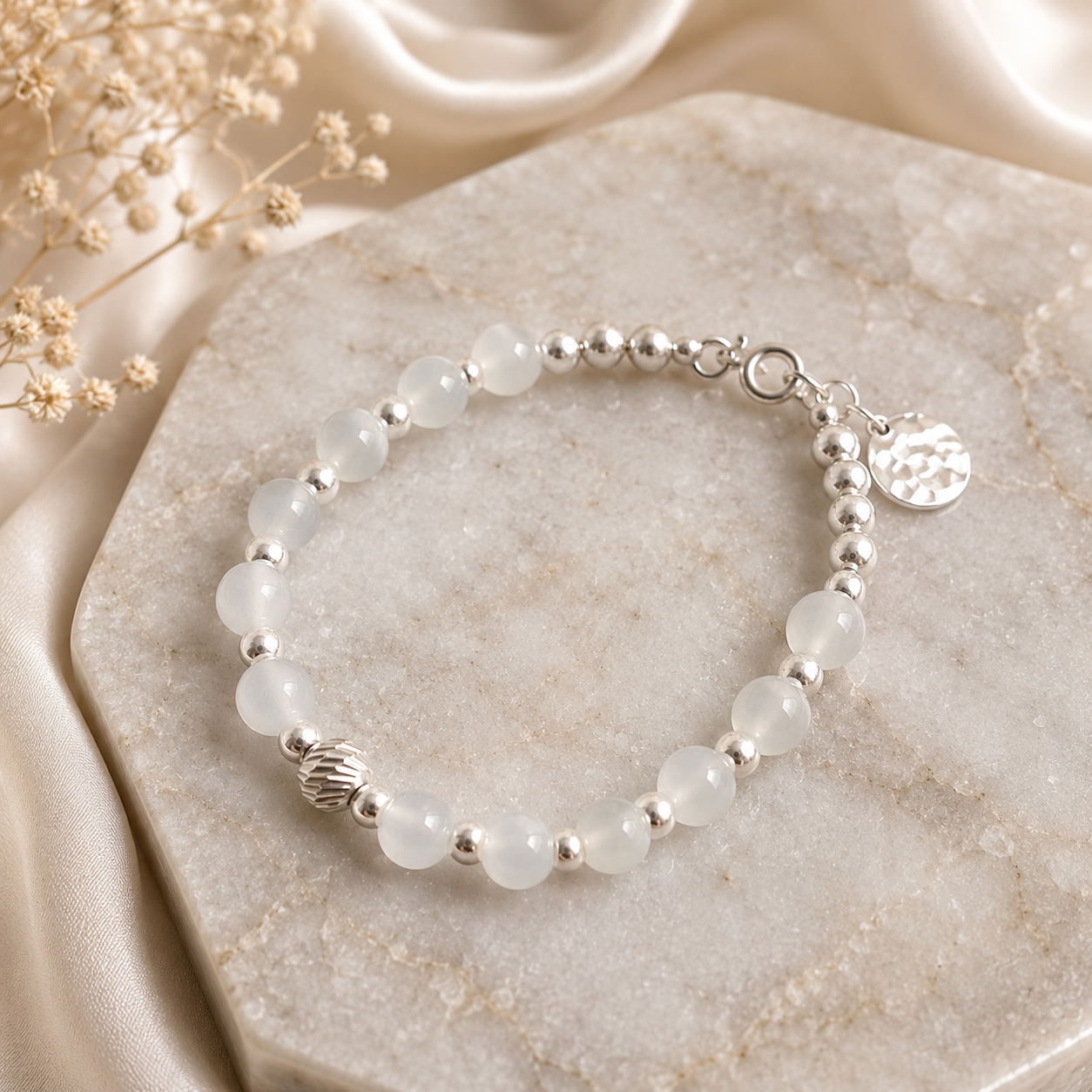 Moonstone & Sterling Silver Bracelet